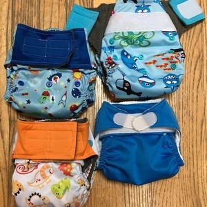 3 AIOs & 1 AI2 Cloth Diapers